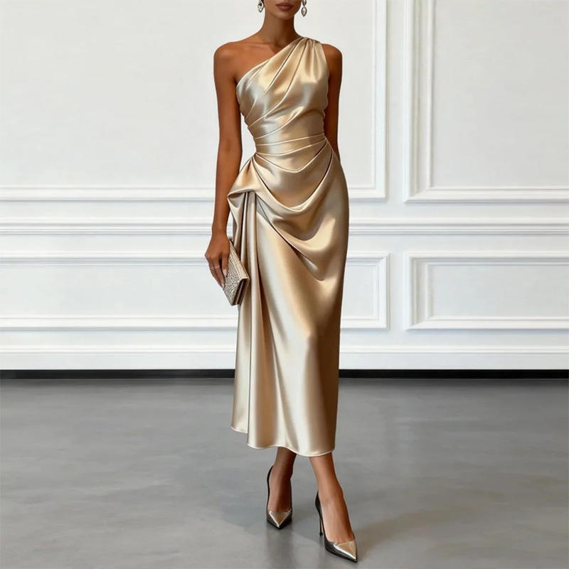 Aurelia One-Shoulder Midi Dress — view 1