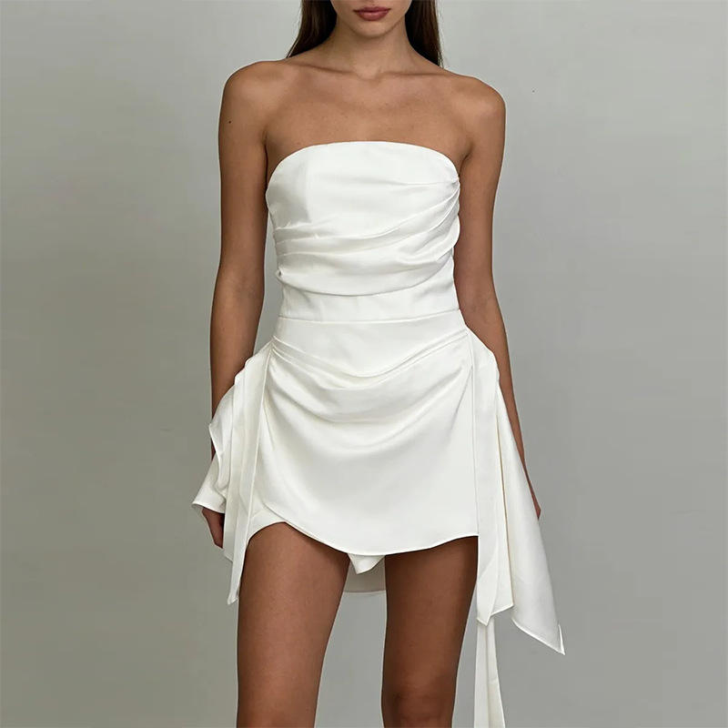 Elara Pleated Mini Dress — view 1