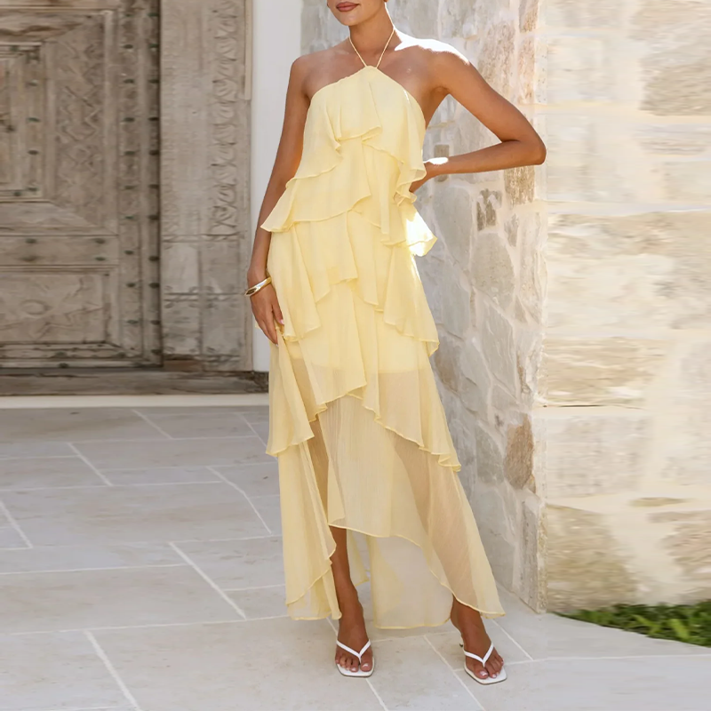 Sienna Halter Maxi Dress — view 1
