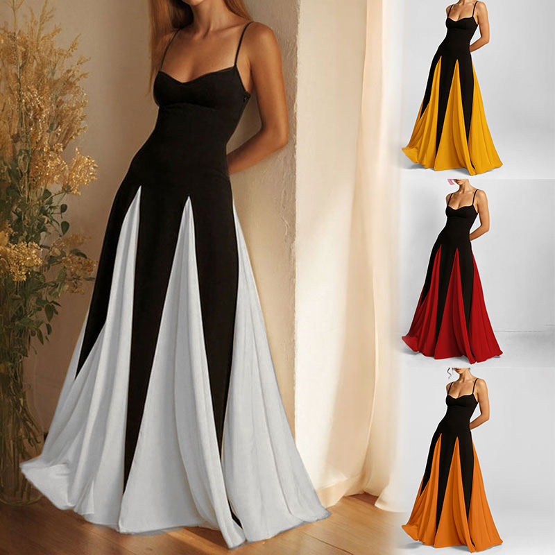 Mirelle Colour-Block Gown — view 1