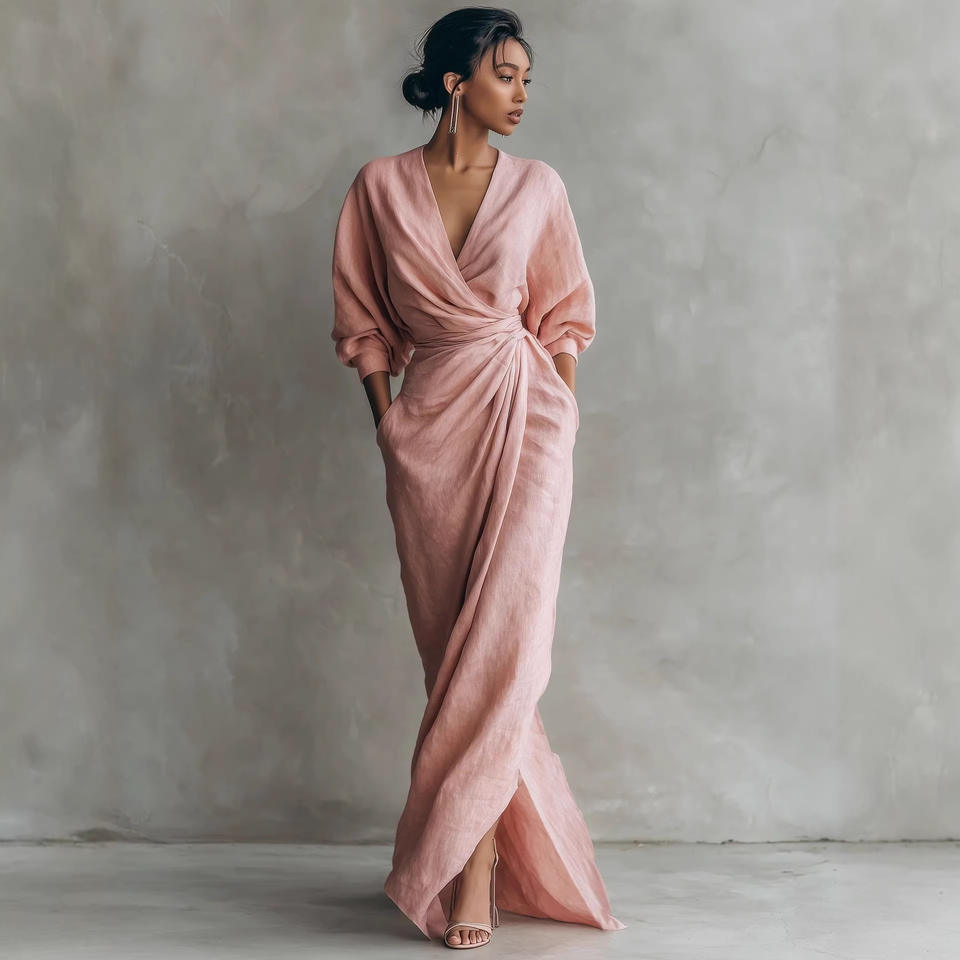 Noelle Wrap Maxi Dress — view 1