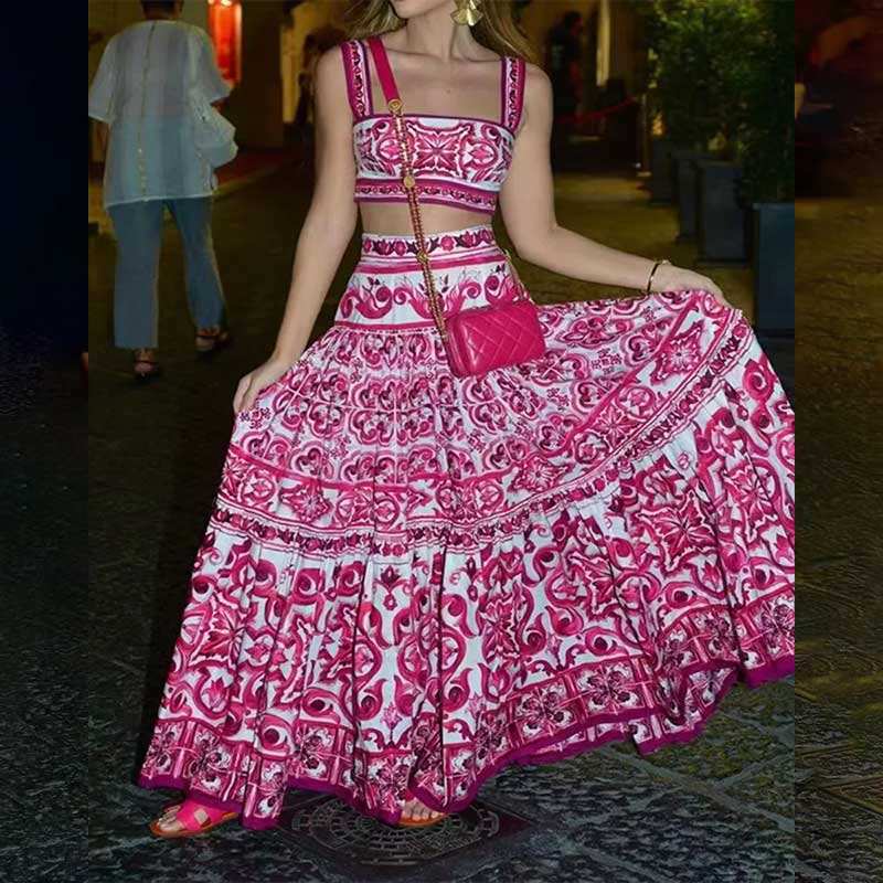 Amara Printed Skirt Set — view 1
