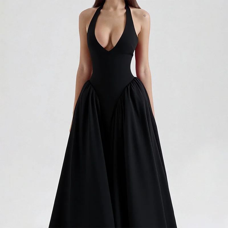 Scarlet Halter Midi Dress — view 1