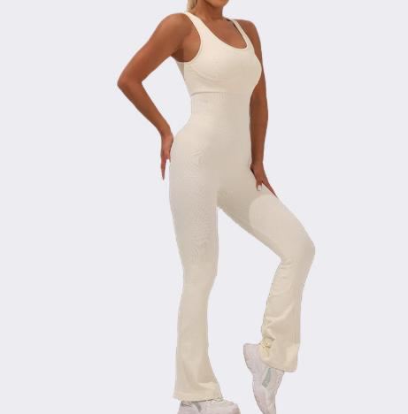 Ivory Flare Jumpsuit