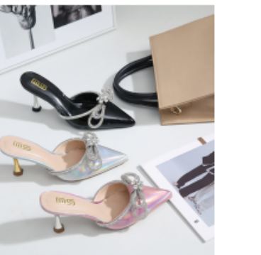 Margaux Bow Kitten Mules