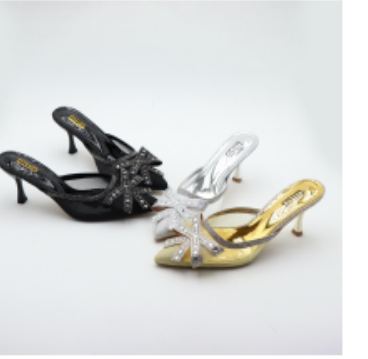 Fleur Crystal Flower Mules