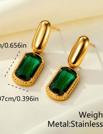 Emerald Drop Earrings