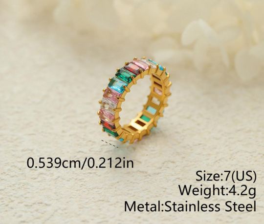 Rainbow Eternity Ring