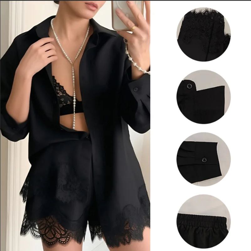Celeste Lace Lounge Set — photo 3