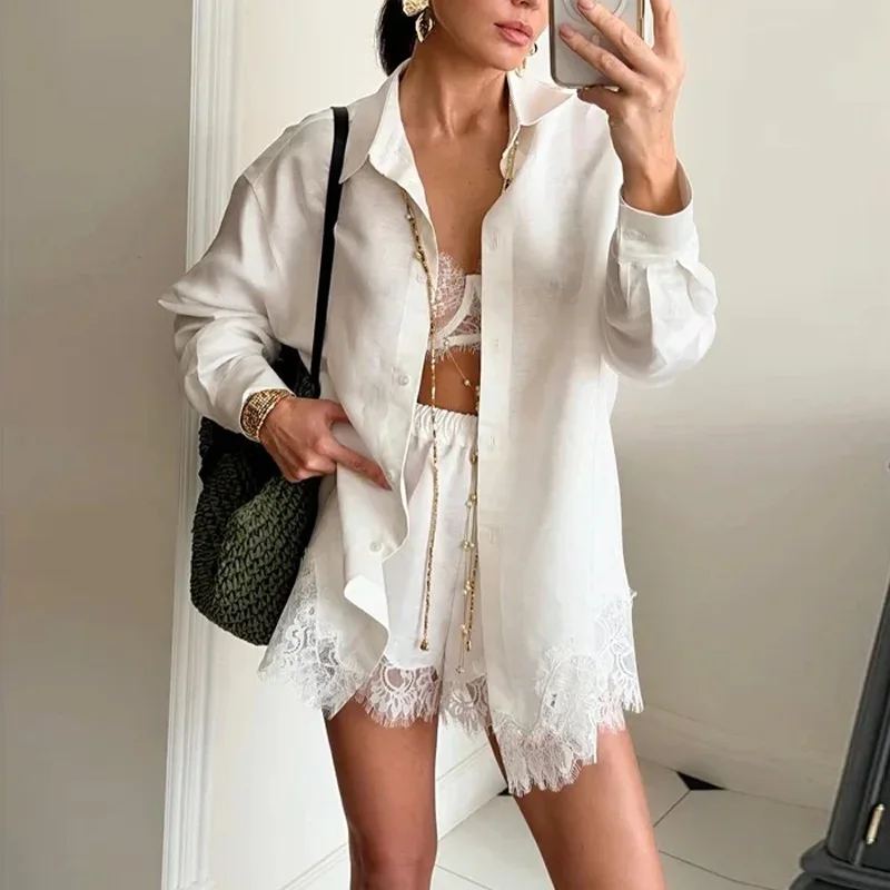 Celeste Lace Lounge Set — photo 4