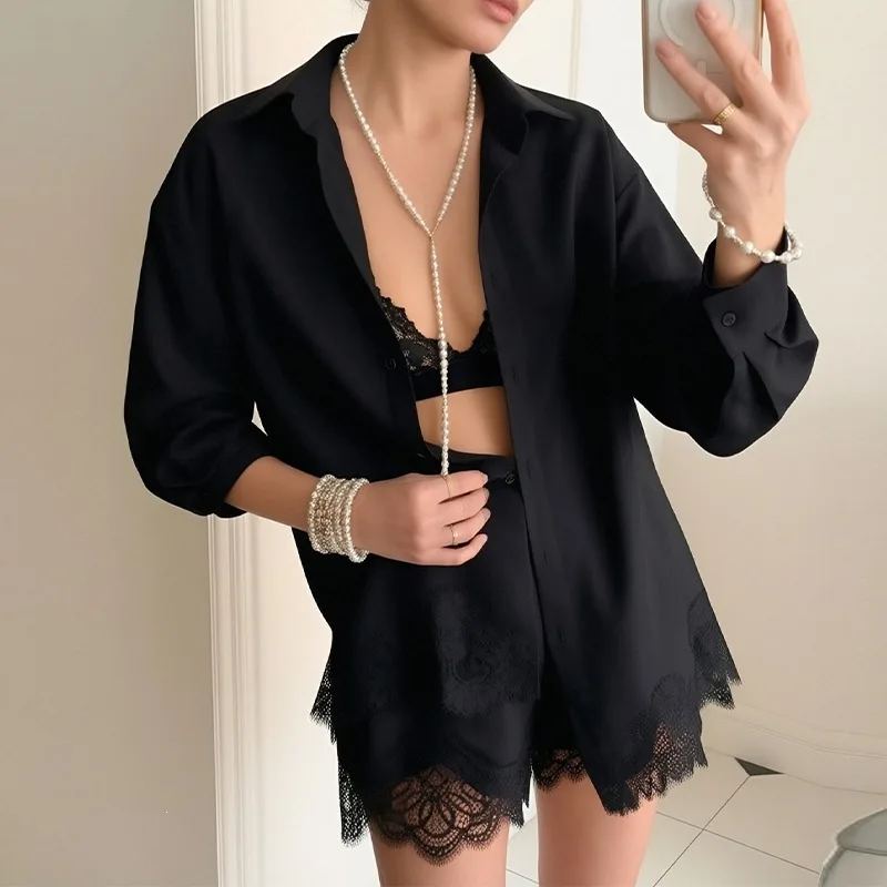 Celeste Lace Lounge Set — photo 6
