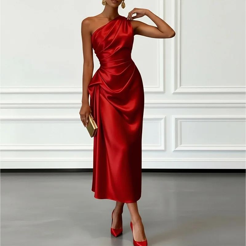 Seraphina One-Shoulder Midi Dress — photo 2