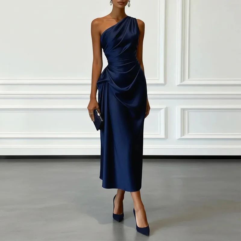 Seraphina One-Shoulder Midi Dress — photo 3