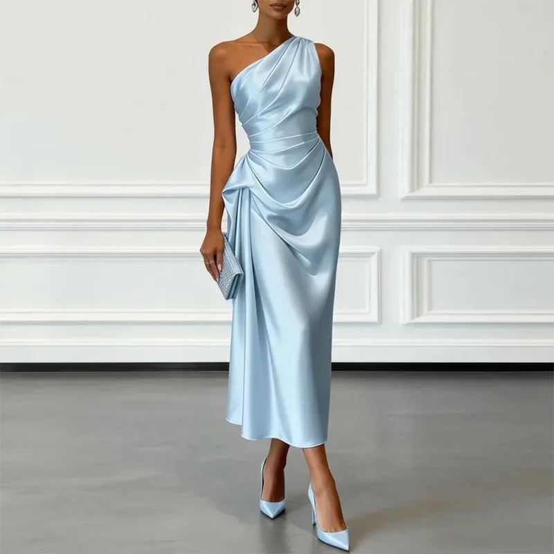 Seraphina One-Shoulder Midi Dress — photo 4