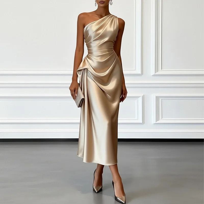 Seraphina One-Shoulder Midi Dress — photo 7