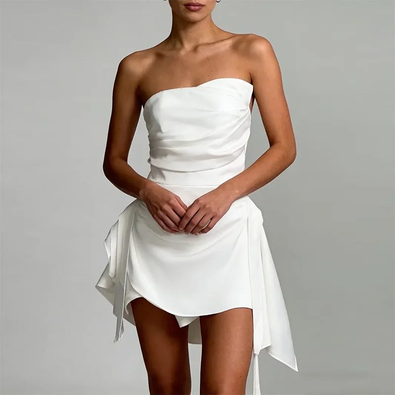 Elara Pleated Mini Dress — photo 2