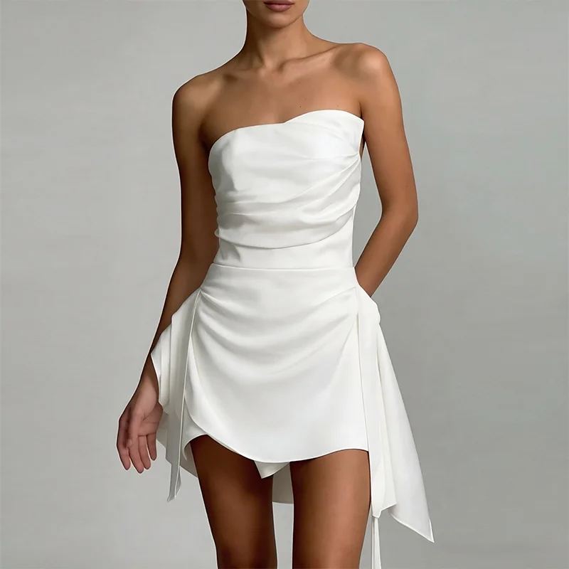 Elara Pleated Mini Dress — photo 3