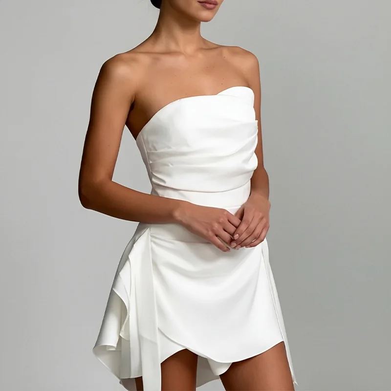 Elara Pleated Mini Dress — photo 4