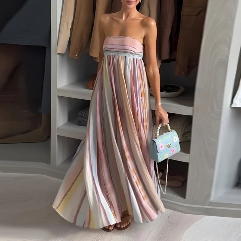 Liora Pleated Maxi Dress — photo 3