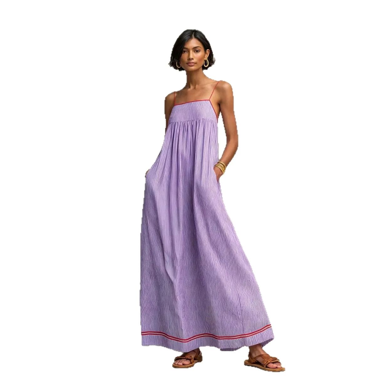 Serena Striped Maxi Dress — photo 4