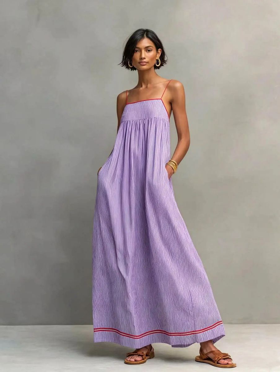 Serena Striped Maxi Dress — photo 8