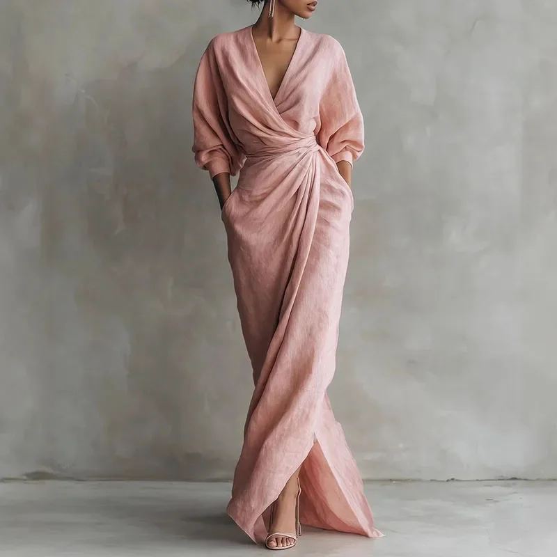 Noelle Wrap Maxi Dress — photo 3