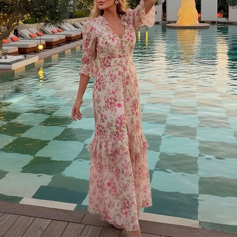 Freya Floral Maxi Dress — photo 7