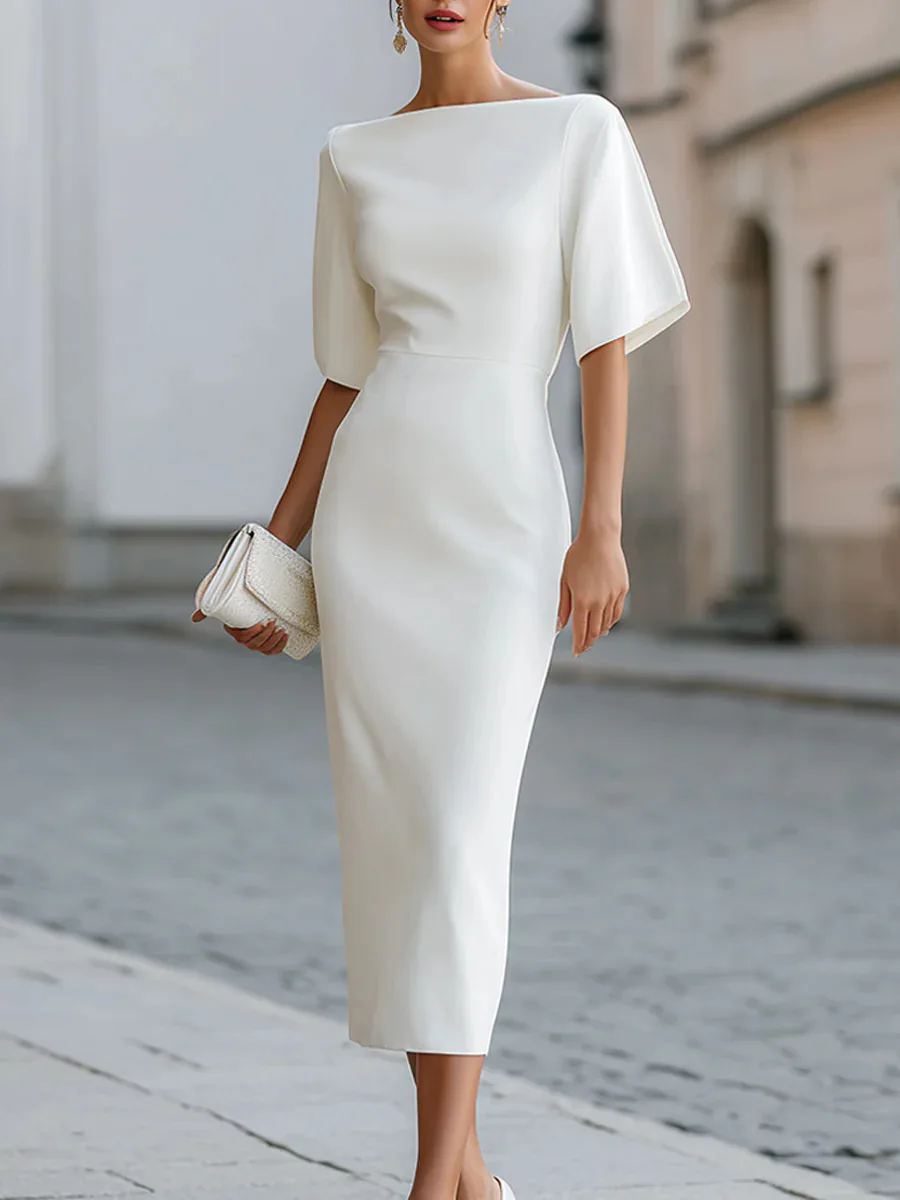 Vera Boat-Neck Midi Dress — photo 5