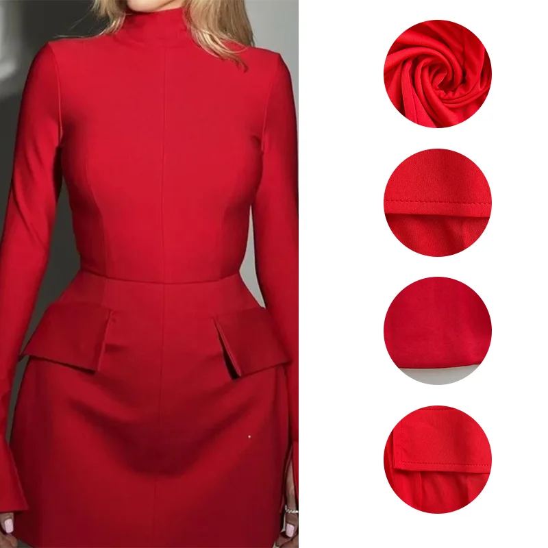 Elodie High-Neck Mini Dress — photo 2