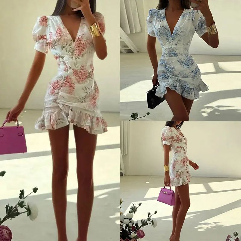 Lila Puff-Sleeve Mini Dress — photo 3