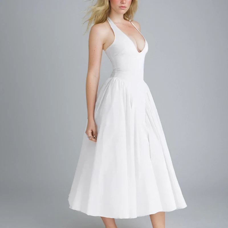 Scarlet Halter Midi Dress — photo 4
