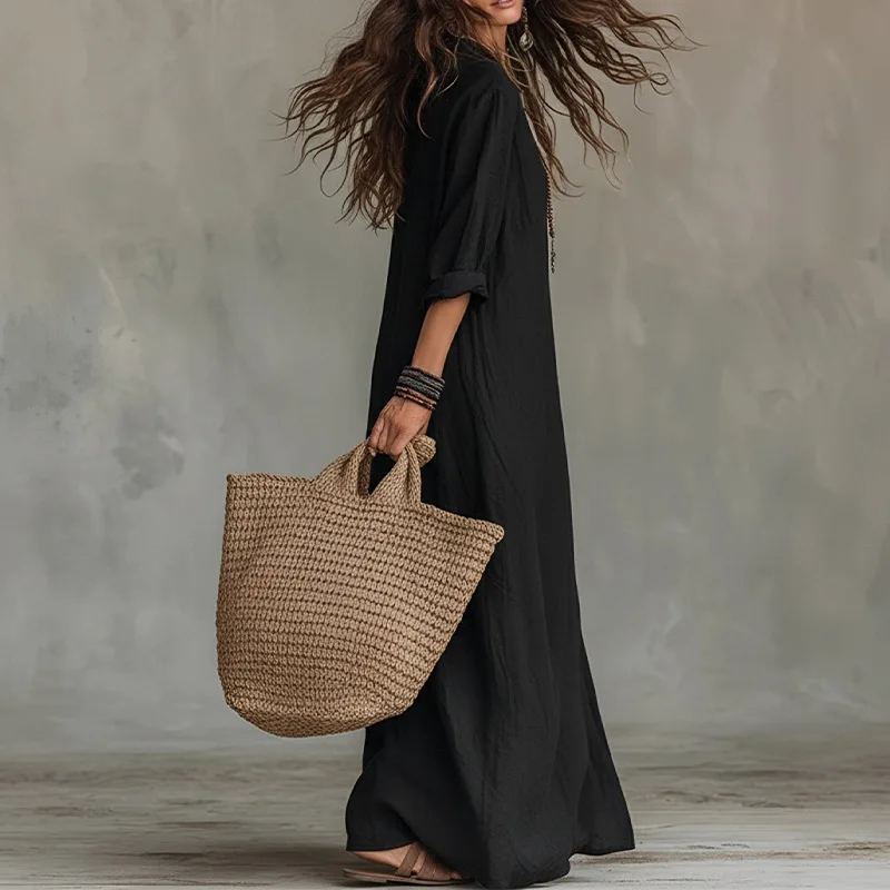 Sahara Relaxed Shirt Maxi Dress — photo 2