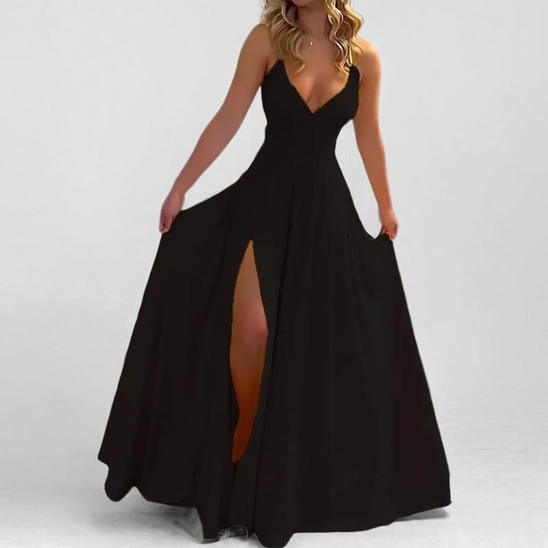Nala V-Neck Slit Maxi Dress — photo 5