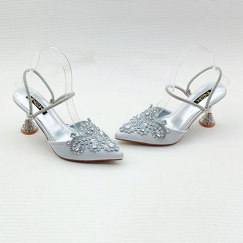 Aurora Crystal Slingback Heels — photo 2