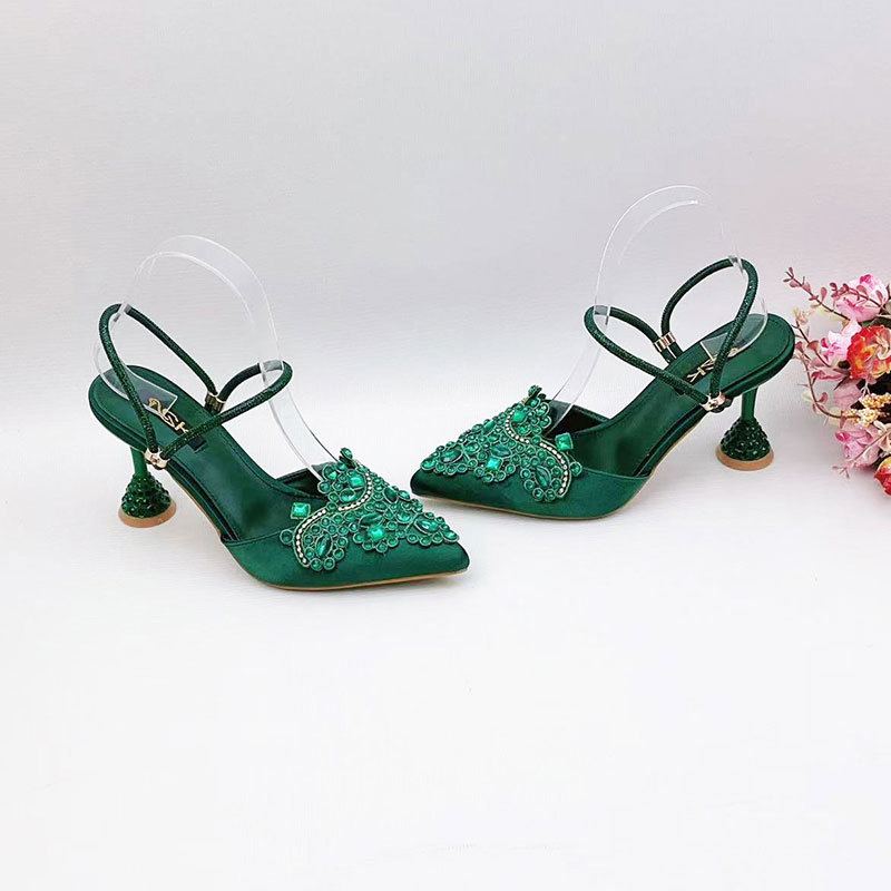 Aurora Crystal Slingback Heels — photo 3