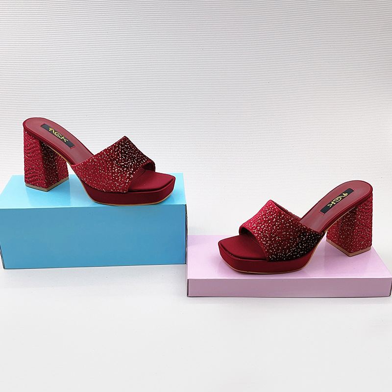 Brielle Sparkle Block-Heel Mules — photo 2