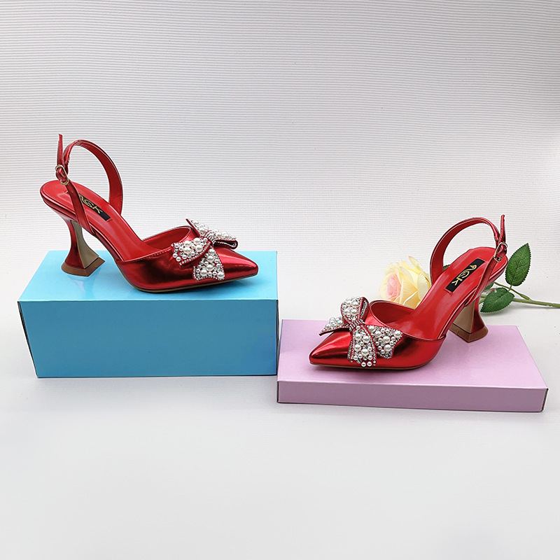 Delphine Crystal Bow Slingbacks — photo 2