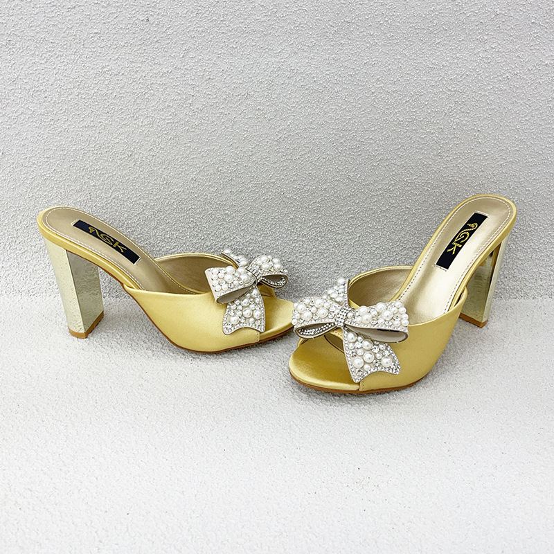 Hana Crystal Bow Mules — photo 2