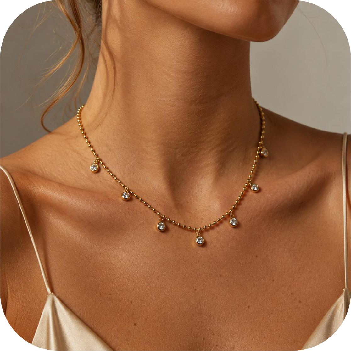 Droplet Charm Necklace — photo 2