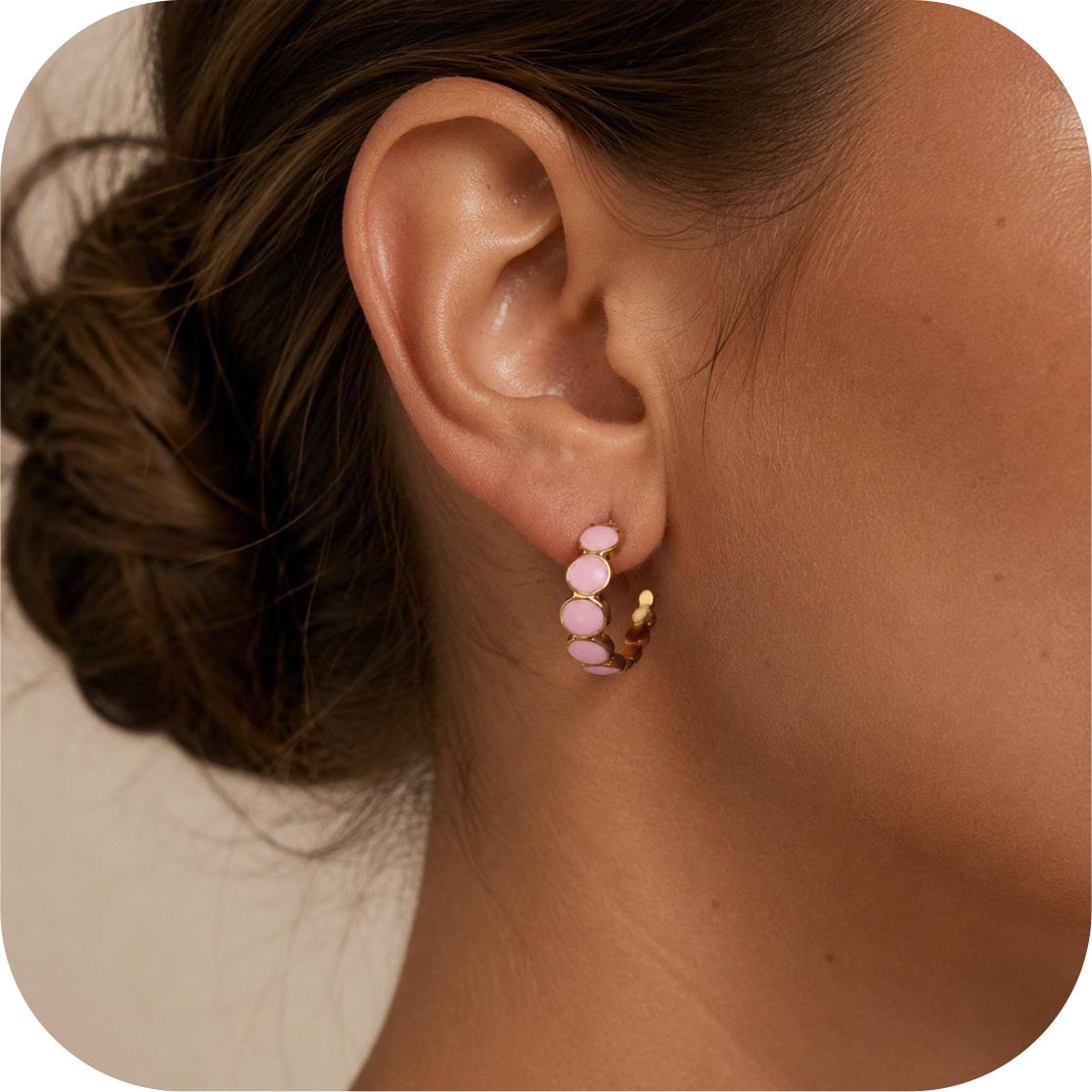 Petal Hoop Earrings — photo 3