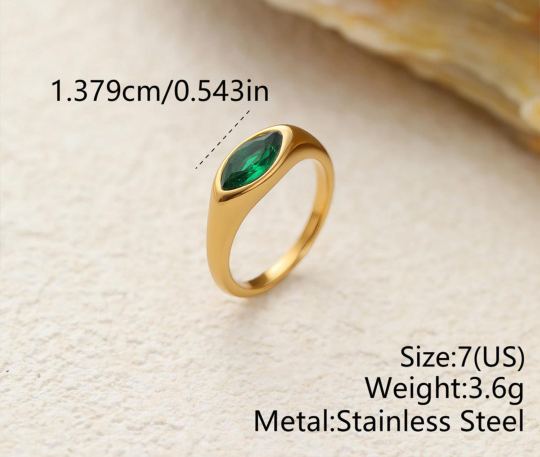 Marquise Solitaire Ring — photo 3