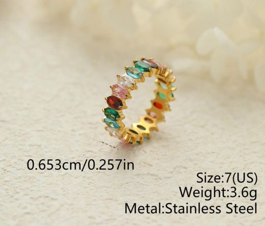 Rainbow Eternity Ring — photo 2
