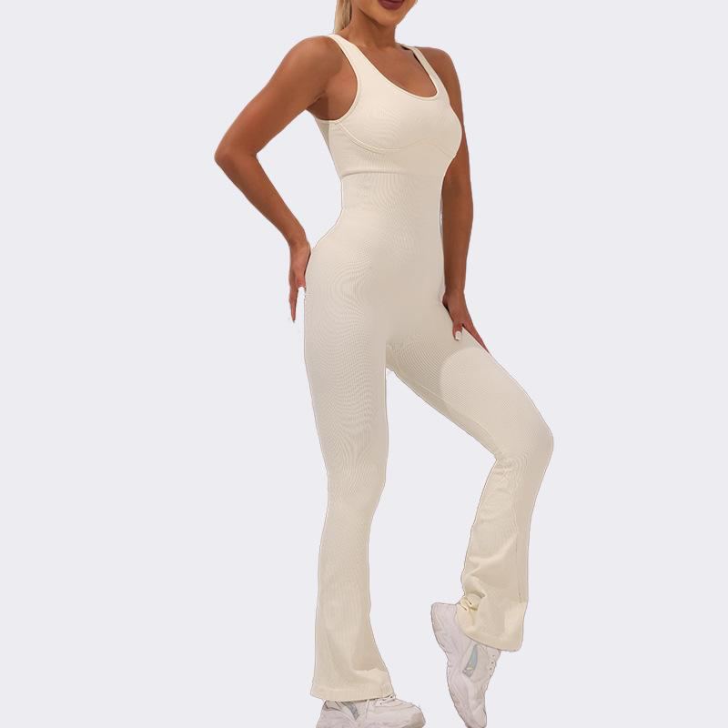 Ivory Flare Jumpsuit — photo 2