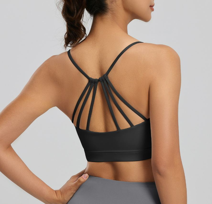 Blush Cross-Back Sports Bra — photo 2
