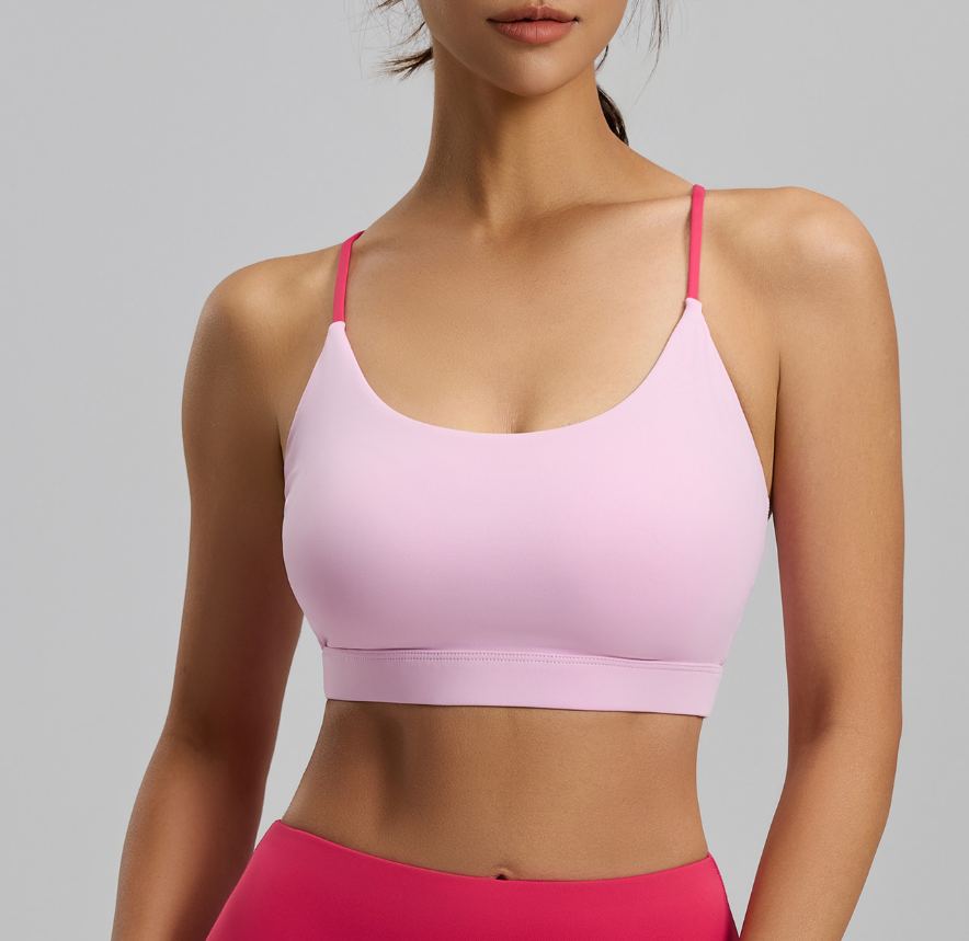 Blush Cross-Back Sports Bra — photo 7