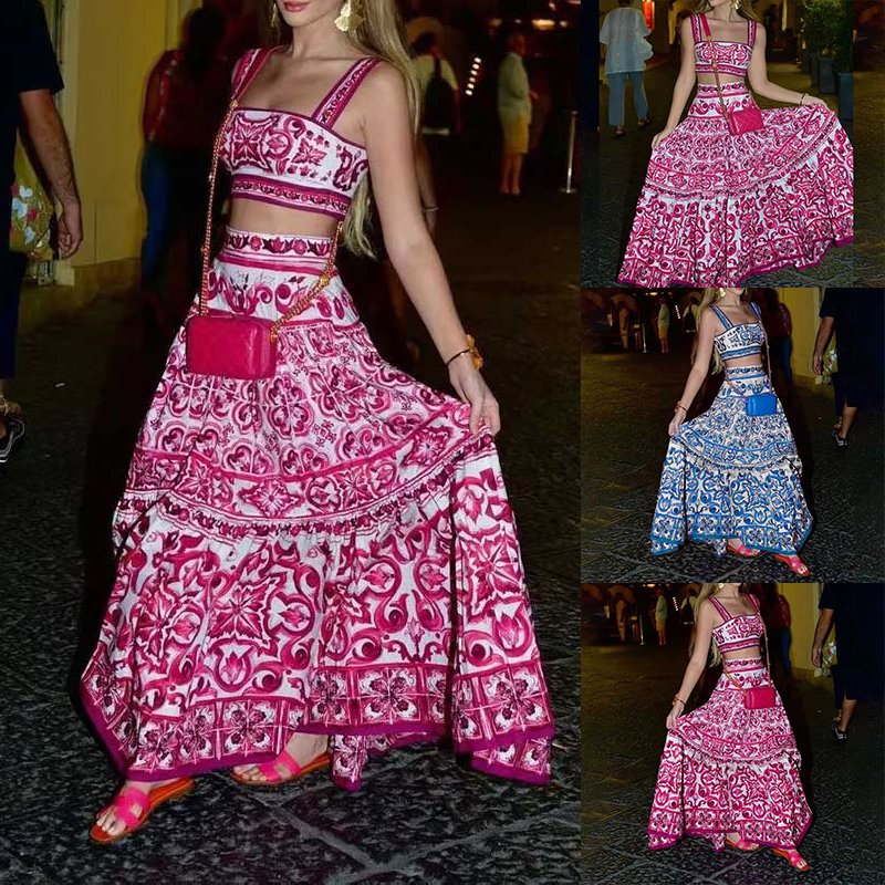 Amara Printed Skirt Set — view 2