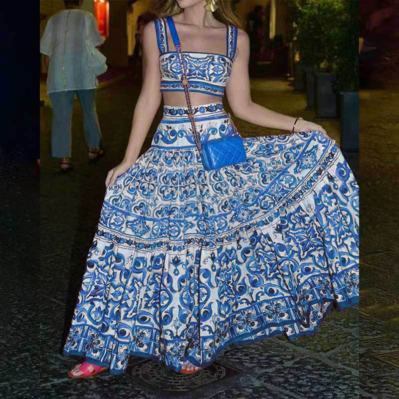 Amara Printed Skirt Set — view 3