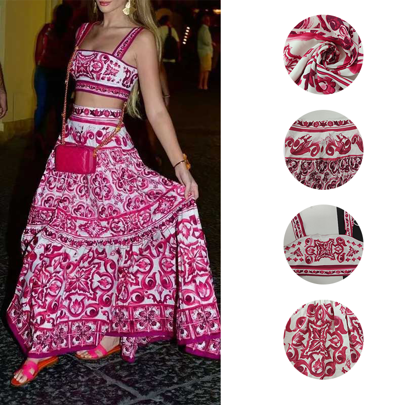 Amara Printed Skirt Set — view 4