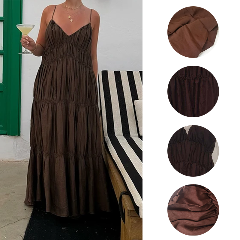 Coralie Pleated Maxi Dress — view 2