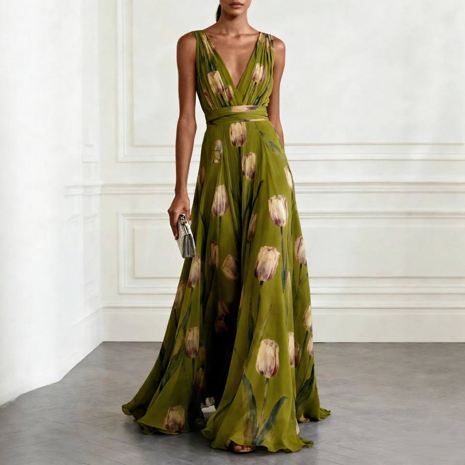 Tulipa Floral Maxi Dress — view 3